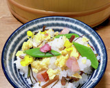 菜の花とベーコンの洋風ちらし寿司作り方6写真