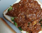 チーズとろけるミートソースのホットサンド作り方2写真