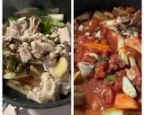 炒めて煮る！モツが柔らか☆トマト煮込み作り方5写真