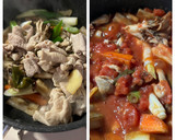 炒めて煮る！モツが柔らか☆トマト煮込み作り方5写真