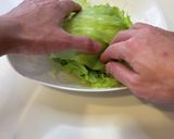 ライスペーパーのレタスバーガー作り方4写真