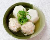 姜葱醬で♪鶏だんごと冷凍里芋の中華煮作り方8写真