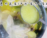 鶏白湯の作り方と美人卵スープ作り方5写真
