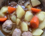 肉団子で肉じゃが作り方7写真