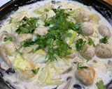 鶏だんごのミルク煮作り方7写真