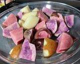 色々じゃがいもの明太子炒め作り方1写真