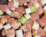 長ねぎと鶏肉のオイスターソース炒め作り方2写真