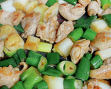 長ねぎと鶏肉のオイスターソース炒め作り方5写真