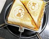 たまご焼きとウインナーのホットサンド作り方8写真