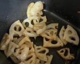 中華肉野菜炒め☆レンコンのきんぴら弁当作り方2写真