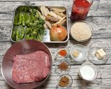 スパイス薫るラムハンバーグのトマト煮込み作り方1写真
