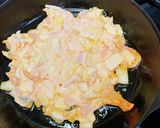 米粉チヂミ　白菜ベーコンキムチ作り方5写真