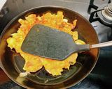 米粉チヂミ　白菜ベーコンキムチ作り方7写真