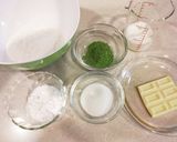HM・もちもち抹茶ホワイトチョコ蒸しパン作り方1写真