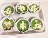 HM・もちもち抹茶ホワイトチョコ蒸しパン作り方9写真