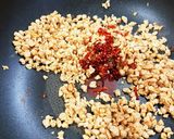 『大豆のミンチ肉』で白麻婆茄子作り方4写真