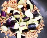 『大豆のミンチ肉』で白麻婆茄子作り方5写真