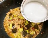 『大豆のミンチ肉』で白麻婆茄子作り方9写真