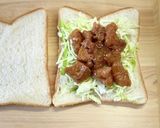 缶詰で！照り焼きチキンマヨ♡ホットサンド作り方4写真