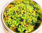 豆苗と人参の塩昆布和え作り方3写真