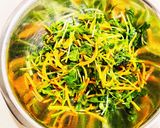 豆苗と人参の塩昆布和え作り方4写真