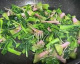 ほうれん草根っこ入り♡スクランブルエッグ作り方3写真