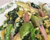 ほうれん草根っこ入り♡スクランブルエッグ作り方6写真
