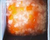 にんじん粥の鶏胸肉ペースト添え　離乳食作り方1写真