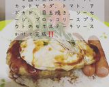 スーパーの惣菜アレンジ♪ロコモコ丼作り方2写真