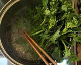 簡単　常備菜✨はなっこりーのからし和え作り方3写真