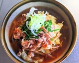 豚肉とキャベツの豚骨醤油ラーメン作り方14写真