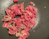 アスパラと玉ねぎの牛バラオイスター炒め作り方6写真