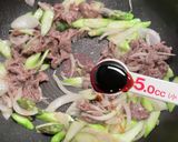 アスパラと玉ねぎの牛バラオイスター炒め作り方12写真