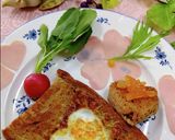 とろーり目玉焼きトースト作り方12写真