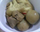 ☆卵揚げ+里芋+鶏肉の煮物☆作り方3写真