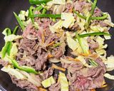 牛肉焼きうどん♡コチュジャン風味♪作り方3写真