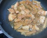 ゴボウ入りらふてぃの卵とじ丼作り方2写真