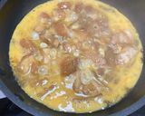 ゴボウ入りらふてぃの卵とじ丼作り方3写真