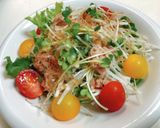簡単！春菊とりんごのごまドレサラダ作り方6写真