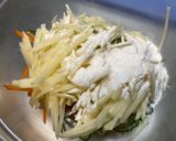 じゃがいも人参の米粉ガレット(ネギ入り)作り方3写真