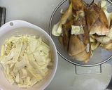 たけの農家の、生たけのこで、たけのこご飯作り方2写真