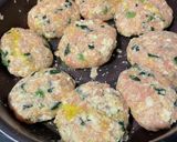 ワンパン★包丁なし♪鶏チーズ豆腐バーグ★作り方4写真