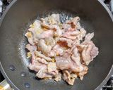 豚こま肉とニラの塩焼きそば作り方3写真