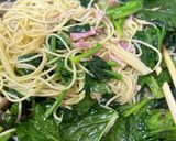 ほうれん草とベーコンのオイルパスタ☆作り方6写真
