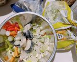 ☆業スー冷凍夏野菜で和風ガパオ風ライス☆作り方1写真