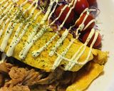 ポークチャップ・オムレツのとん平焼き風作り方4写真