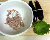 豚肉と茄子の大葉揚げ作り方1写真