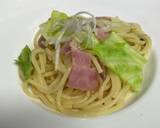 春キャベツとベーコンの和風パスタ作り方9写真