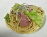 春キャベツとベーコンの和風パスタ作り方9写真
