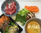 お惣菜のナムルでユッケジャンスープ作り方1写真